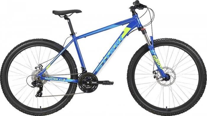 Горный велосипед хардтейл 27.5 дюймов мужской алюминиевый легкий скоростной STARK Hunter 27.2 D синий 16 рама от компании 2255 by - онлайн гипермаркет - фото 1