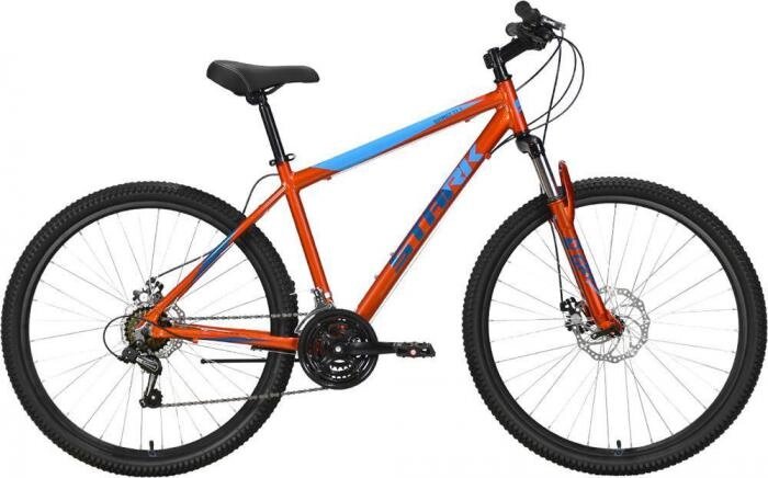 Горный велосипед хардтейл кросс кантри взрослый алюминиевый скоростной STARK Outpost 27.1 D оранжевый 18 рама от компании 2255 by - онлайн гипермаркет - фото 1