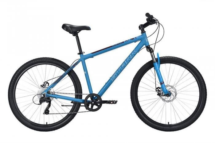 Горный велосипед хардтейл кросс кантри взрослый мужской скоростной STARK Respect 26.1 D Microshift синий от компании 2255 by - онлайн гипермаркет - фото 1