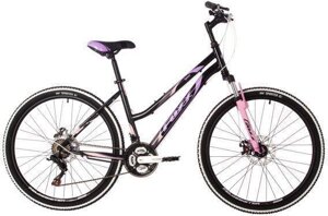 Горный велосипед взрослый 26 дюймов скоростной женский стальной 21 скорость FOXX 26SHD. LATINA. 15BK4 черный
