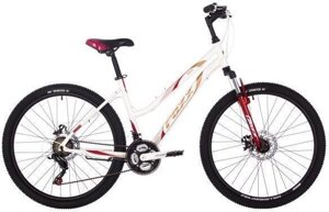 Горный велосипед взрослый 26 дюймов скоростной женский стальной 21 скорость FOXX 26SHD. LATINA. 15WH4 белый