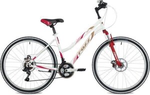 Горный велосипед взрослый 26 дюймов скоростной женский стальной 21 скорость FOXX 26SHD. LATINA. 19WH4 белый