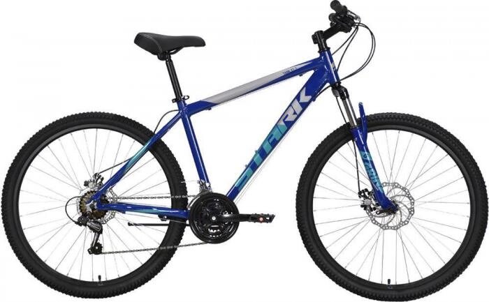 Горный велосипед взрослый скоростной хардтейл мужской алюминиевый 27.5 дюймов STARK Tank 27.1 D синий 16 рама от компании 2255 by - онлайн гипермаркет - фото 1