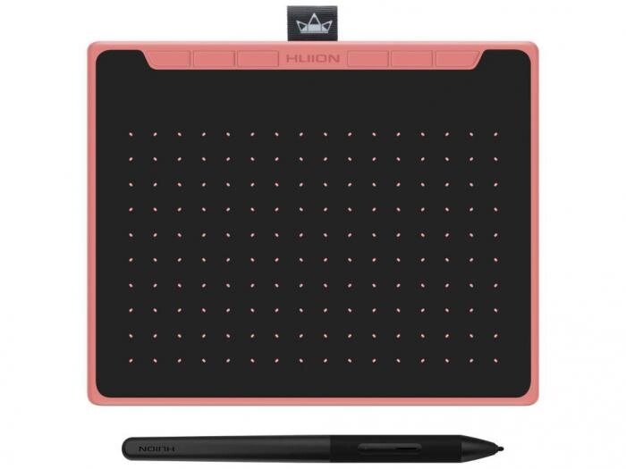 Графический планшет для компьютера Huion RTS-300 розовый с экраном электронный со стилусом для рисования от компании 2255 by - онлайн гипермаркет - фото 1