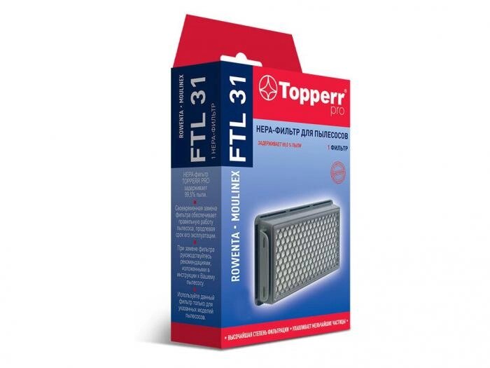 HEPA-фильтр Topperr FTL 31 для Tefal/Rowenta ZR903501 1176 от компании 2255 by - онлайн гипермаркет - фото 1