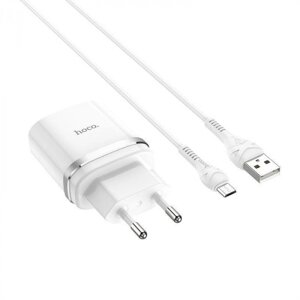 HOCO (6931474716286) C12qm QC3.0 white + кабель MICRO USB