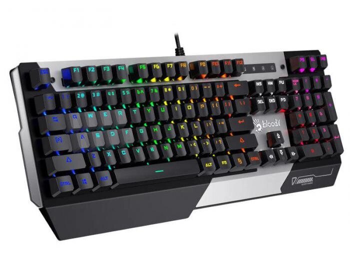 Игровая механическая клавиатура с подсветкой для пк компьютера A4Tech Bloody B865N проводная usb от компании 2255 by - онлайн гипермаркет - фото 1