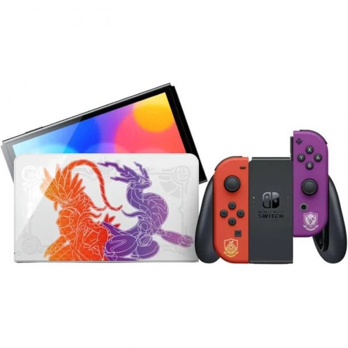 Игровая приставка Nintendo Switch OLED Pokemon Scarlet and Violet Edition от компании 2255 by - онлайн гипермаркет - фото 1