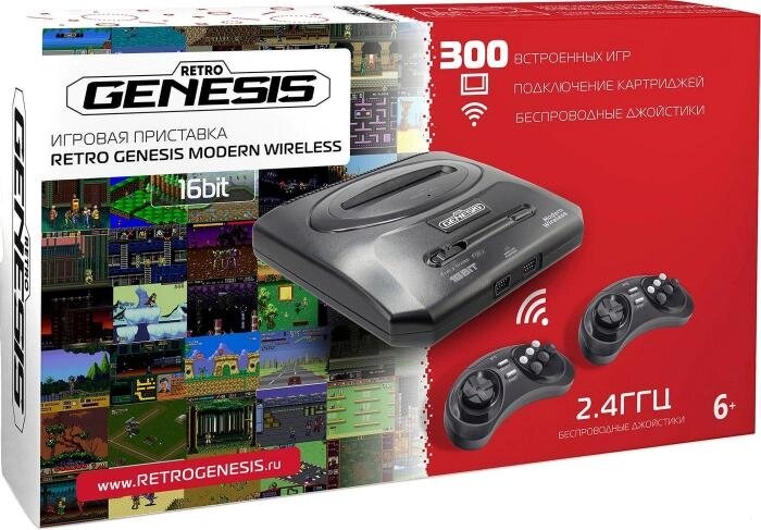 Игровая приставка Retro Genesis Modern Wireless (2 геймпада, 300 игр) от компании 2255 by - онлайн гипермаркет - фото 1