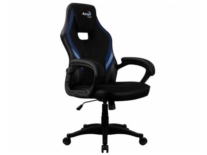 Игровое геймерское кресло для компьютера AeroCool AERO 2 Alpha Black- Blue стул компьютерный от компании 2255 by - онлайн гипермаркет - фото 1