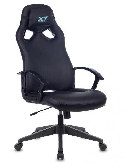 Игровое геймерское кресло для компьютера геймера A4Tech X7 GG-1000B стул компьютерный из экокожи на колесиках от компании 2255 by - онлайн гипермаркет - фото 1