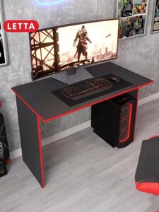 Игровой компьютерный стол геймерский дизайнерский 110 см для компьютера ПК игр геймера ноутбука черный
