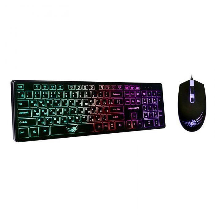 Игровой набор клавиатура и мышь DIALOG KMGK-1707U BLACK от компании 2255 by - онлайн гипермаркет - фото 1