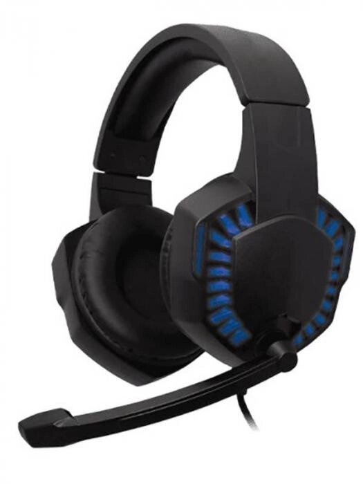 Игровые компьютерные наушники с микрофоном Ritmix RH-562M Gaming Blue для игр компьютера от компании 2255 by - онлайн гипермаркет - фото 1