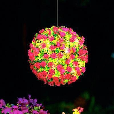 INBLOOM Светильник Цветочный шар d25см сведодиод, вращающийся, 100led, 8 режимов, DS SV USB, пульт 185-091 от компании 2255 by - онлайн гипермаркет - фото 1