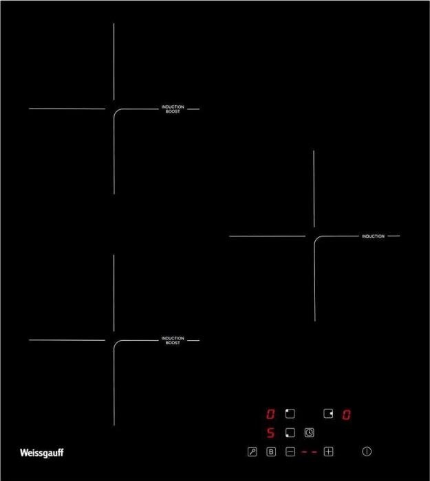 Индукционная варочная панель WEISSGAUFF HI 430 B,  независимая,  черный от компании 2255 by - онлайн гипермаркет - фото 1