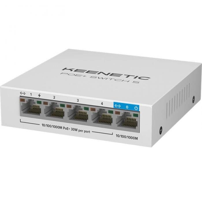 Инжектор Keenetic PoE+ Switch 5 KN-4610 от компании 2255 by - онлайн гипермаркет - фото 1