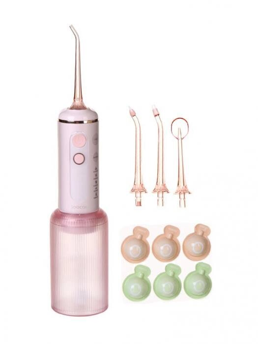 Ирригатор аппарат портативный зубной для полости рта Soocas W3F розовый от компании 2255 by - онлайн гипермаркет - фото 1