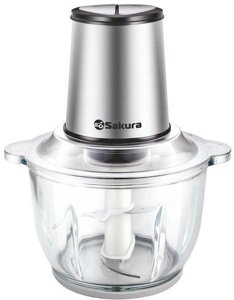 Измельчитель электрический кухонный для продуктов Универсальный чоппер блендер SAKURA SA-6245BS