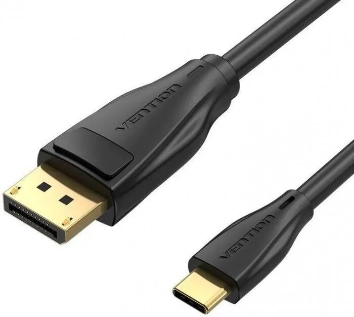 Кабель Display Port VENTION CGYBH,  USB Type-C (m) -  DisplayPort (m),  GOLD ,  круглое,  2м от компании 2255 by - онлайн гипермаркет - фото 1