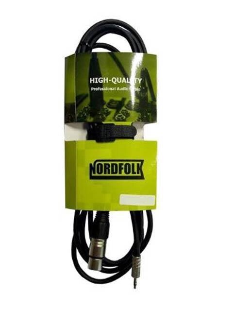 Кабель микрофонный NordFolk Mini Jack - XLR/F 3m NXJ003  от компании 2255 by - онлайн гипермаркет - фото 1