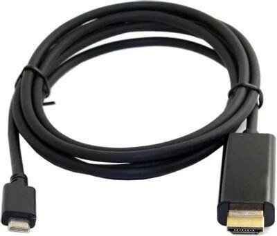 Кабель-переходник аудио-видео PREMIER L9G,  USB Type-C (m)  -  HDMI (m) ,  ver 1.4,  2м, черный [a2604] от компании 2255 by - онлайн гипермаркет - фото 1