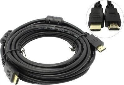 Кабель соединительный аудио-видео PREMIER 5-813, HDMI (m) - HDMI (m) , ver 2.0, 15м, GOLD, ф/фильтр, черный [5-813 от компании 2255 by - онлайн гипермаркет - фото 1