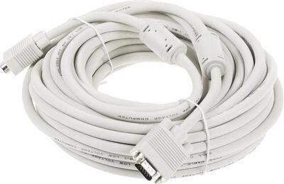 Кабель VGA  DB15 (m) -  DB15 (m),  ферритовый фильтр ,  15м,  серый [cable15] от компании 2255 by - онлайн гипермаркет - фото 1