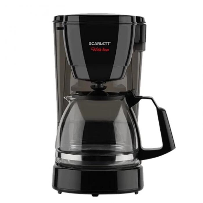 Капельная кофеварка с многоразовым фильтром Scarlett SC-CM33008 черная от компании 2255 by - онлайн гипермаркет - фото 1
