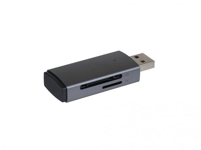 Карт-ридер Baseus Lite Series USB-A to SD/TF Grey WKQX060013 от компании 2255 by - онлайн гипермаркет - фото 1