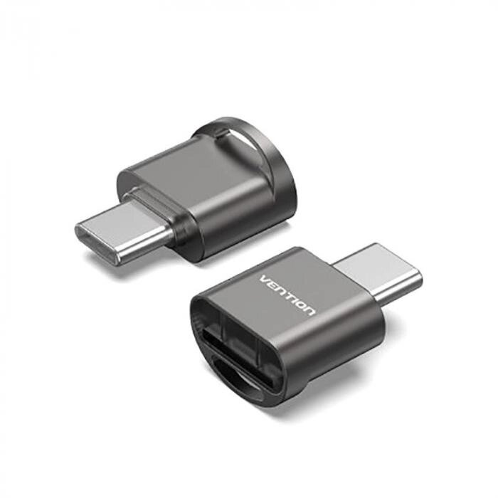 Карт-ридер Vention OTG USB 2.0 CM / MicroSD Grey CLMH0 от компании 2255 by - онлайн гипермаркет - фото 1