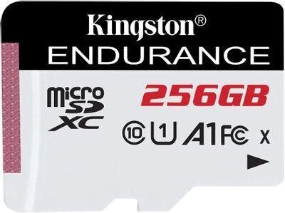 Карта памяти microSDXC UHS-I U1 Kingston High Endurance 256 ГБ, 95 МБ/с, Class 10, SDCE/256GB,  1 шт., без адаптера от компании 2255 by - онлайн гипермаркет - фото 1