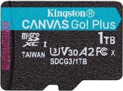 Карта памяти microSDXC UHS-I U3 Kingston Canvas Go Plus 1024 ГБ, 170 МБ/с, Class 10, SDCG3/1TBSP,  1 шт., без адаптера от компании 2255 by - онлайн гипермаркет - фото 1