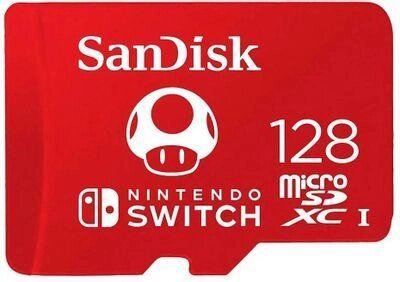 Карта памяти microSDXC UHS-I U3 Sandisk 128 ГБ, 100 МБ/с, Class 10, Nintendo Switch,  1 шт. [sdsqxao-128g-gn3zn] от компании 2255 by - онлайн гипермаркет - фото 1