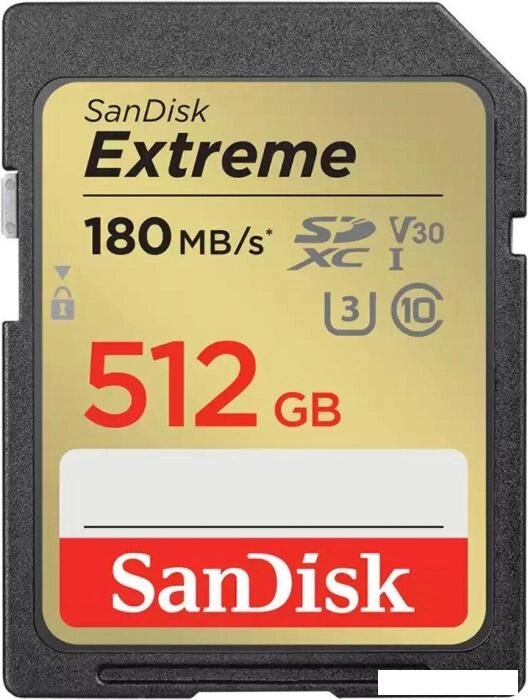 Карта памяти SanDisk Extreme SDXC SDSDXVV-512G-GNCIN 512GB от компании 2255 by - онлайн гипермаркет - фото 1