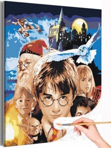 Картина по номерам на холсте гарри поттер Harry Potter 40х50