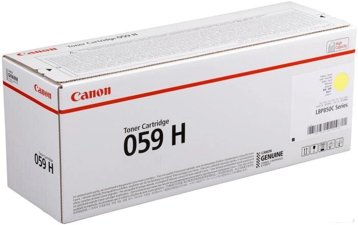 Картридж Canon CRG 059H Y Toner (3624C001) от компании 2255 by - онлайн гипермаркет - фото 1