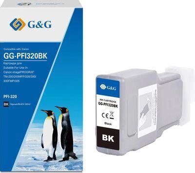 Картридж G&G GG-PFI320BK, PFI-320BK, черный / GG-PFI320BK от компании 2255 by - онлайн гипермаркет - фото 1