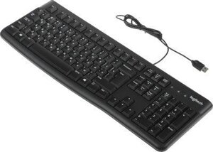 Клавиатура Logitech K120, USB, черный [920-002508]