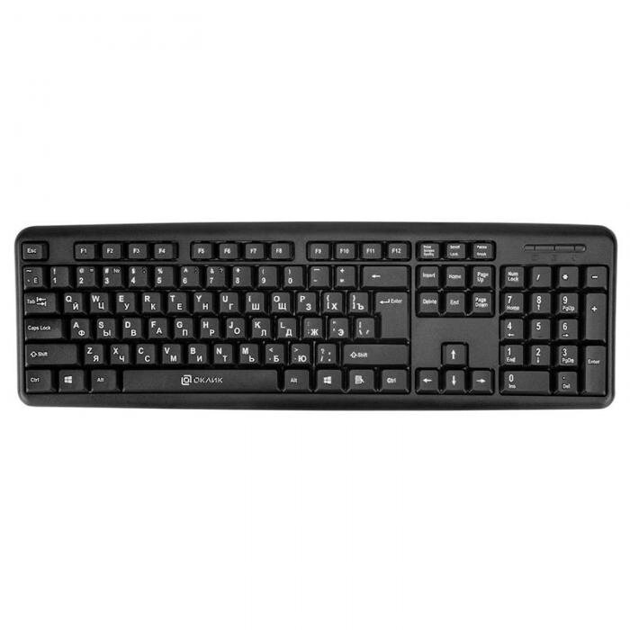 Клавиатура Oklick 180M Black PS/2 от компании 2255 by - онлайн гипермаркет - фото 1