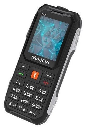 Кнопочный мобильный телефон MAXVI T100 черный от компании 2255 by - онлайн гипермаркет - фото 1