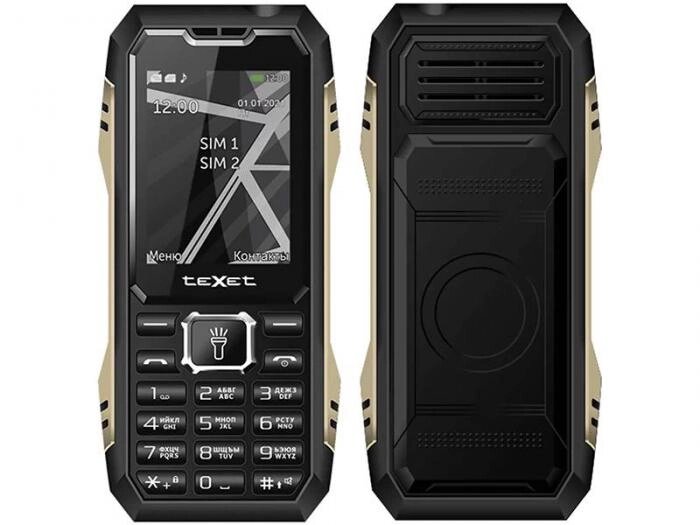 Кнопочный мобильный телефон на 2 sim teXet TM-D424 черный от компании 2255 by - онлайн гипермаркет - фото 1