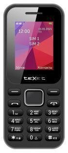 Кнопочный мобильный телефон TEXET TM-122 Черный