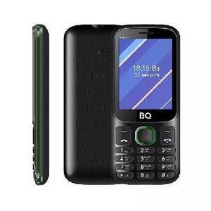 Кнопочный сотовый телефон без камеры BQ 2820 Step XL+ Black+Green