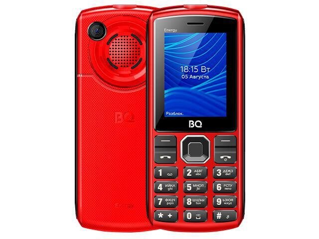 Кнопочный сотовый телефон BQ 2452 Energy красный мобильный от компании 2255 by - онлайн гипермаркет - фото 1