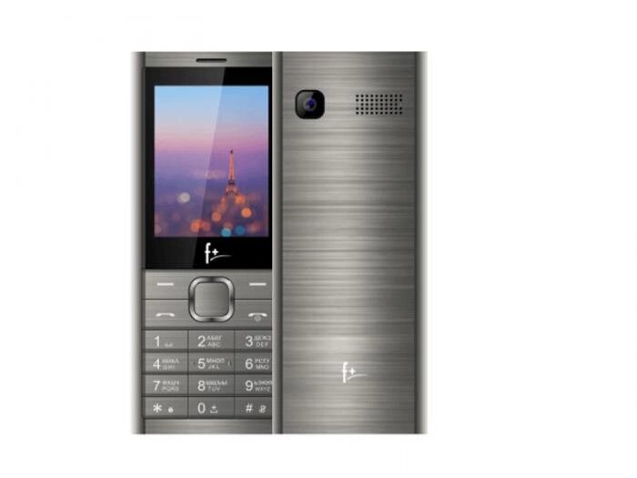 Кнопочный сотовый телефон F+ B241 серый мобильный GSM от компании 2255 by - онлайн гипермаркет - фото 1