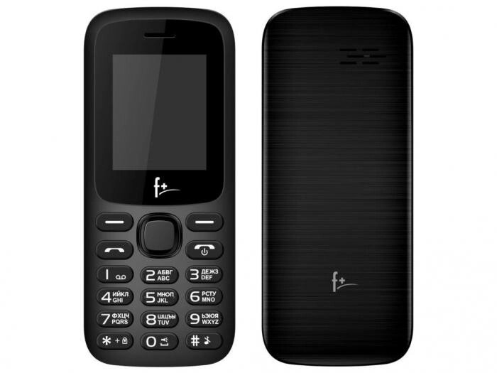 Кнопочный сотовый телефон F+ F197 черный мобильный от компании 2255 by - онлайн гипермаркет - фото 1