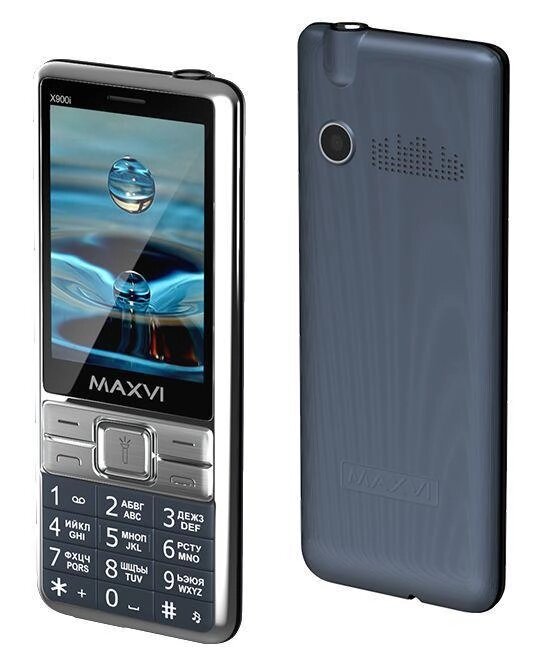 Кнопочный телефон для пожилых людей MAXVI X900i синий от компании 2255 by - онлайн гипермаркет - фото 1