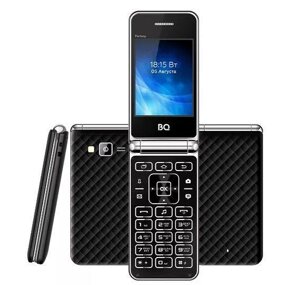 Кнопочный телефон раскладушка BQ 2840 Fantasy черный мобильный сотовый