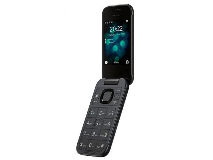 Кнопочный телефон раскладушка для пожилых людей с камерой на 2 sim Nokia 2660 черный мобильный от компании 2255 by - онлайн гипермаркет - фото 1